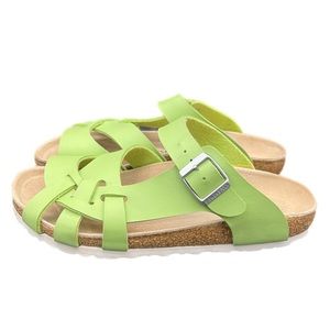 Birkenstock Lime Green Pisa Sandals Sz 7- 7.5